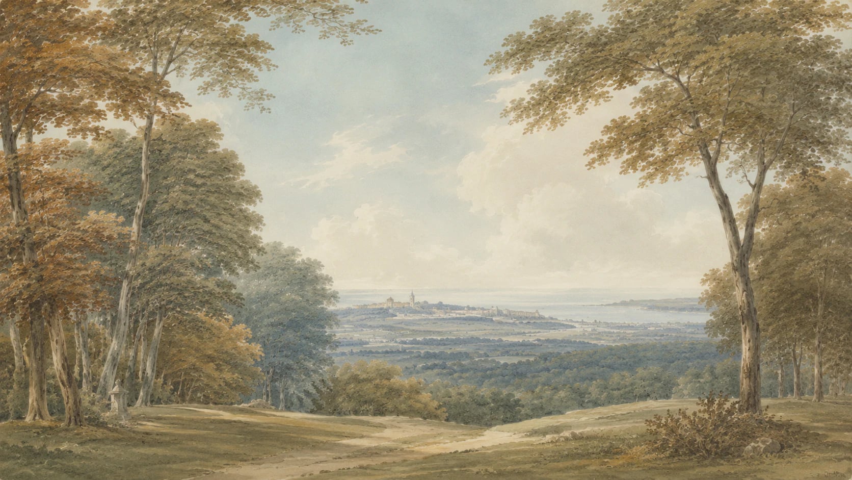 Vista del valle pastoral