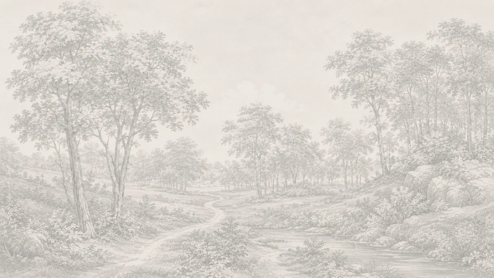 Pastoral Brook Sketch