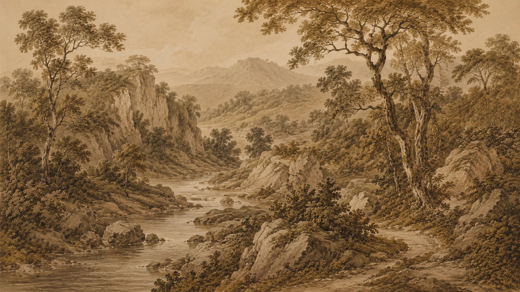Sepia River Gorge