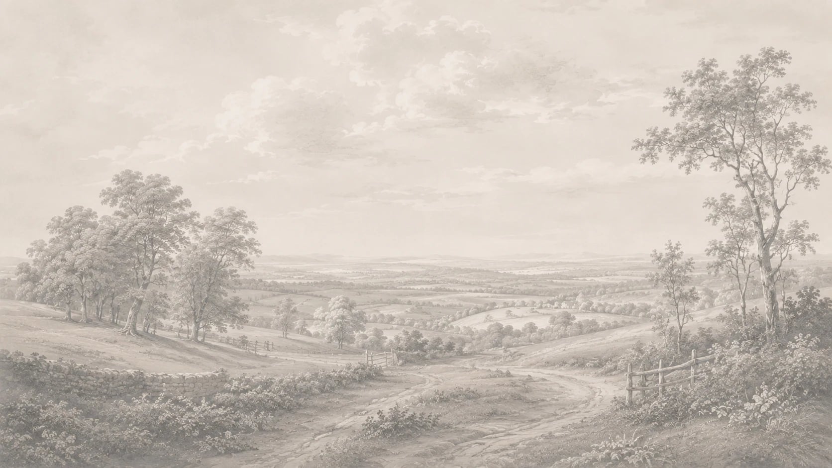 Esquisse de vallée pastorale