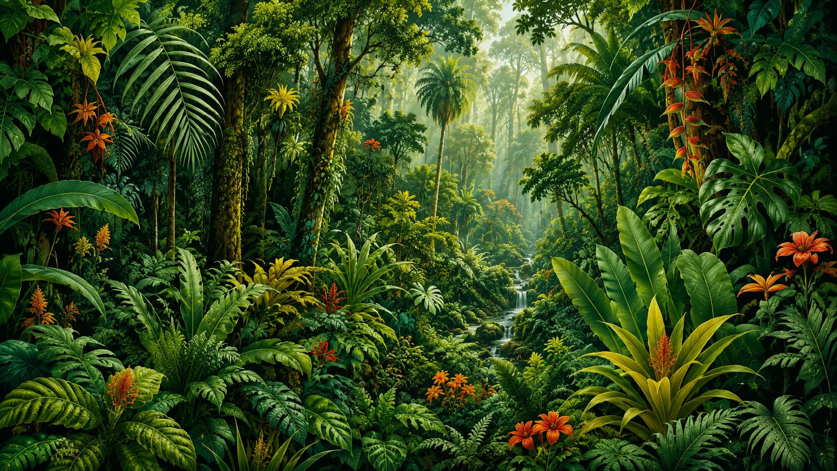 Verdant Rainforest Stream