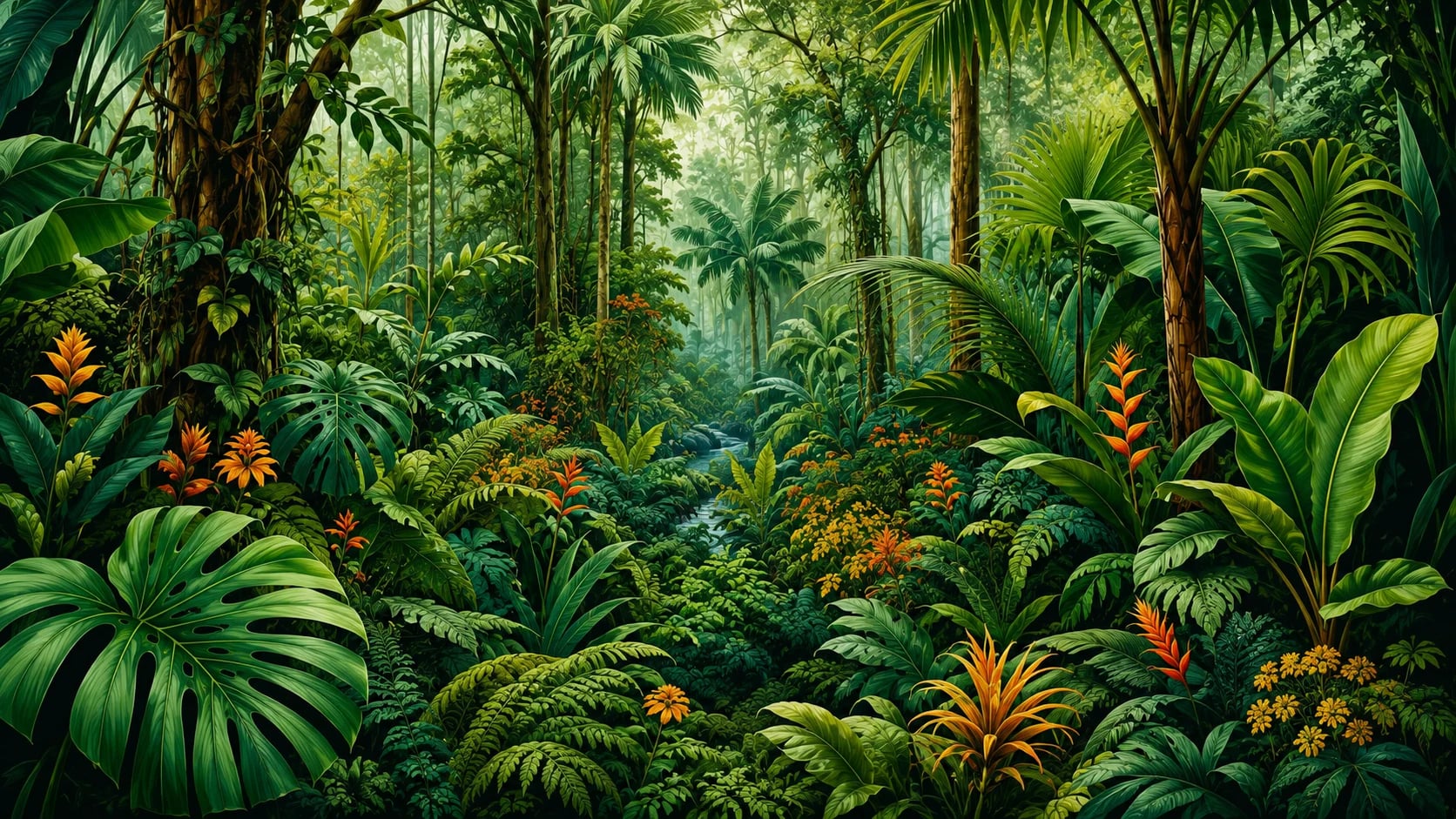 Verdant Jungle Stream