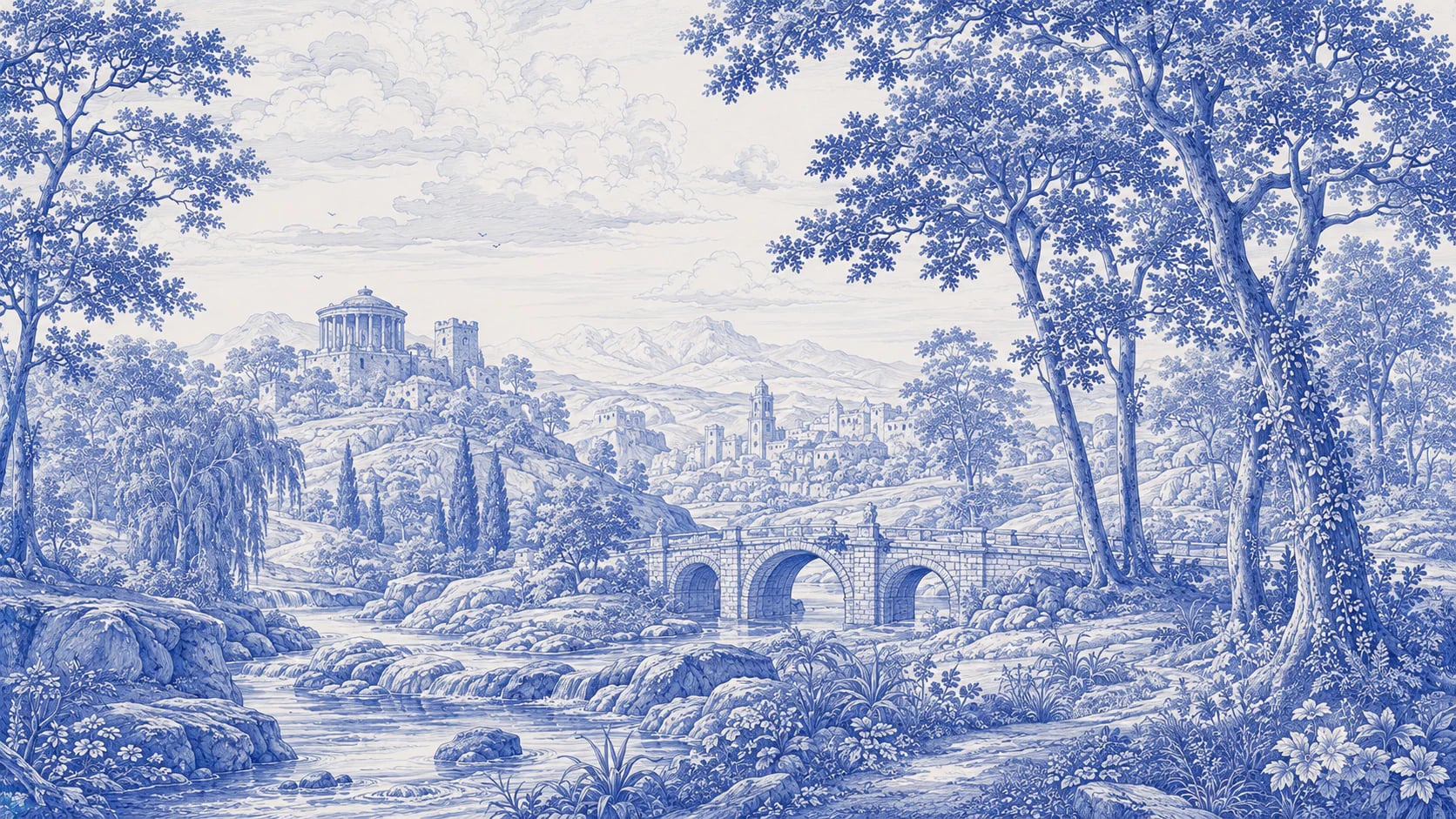 Classical River Toile