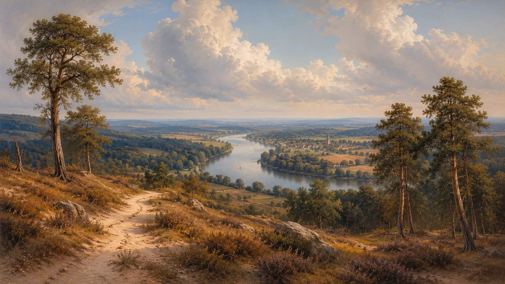 Pastoral River Valley