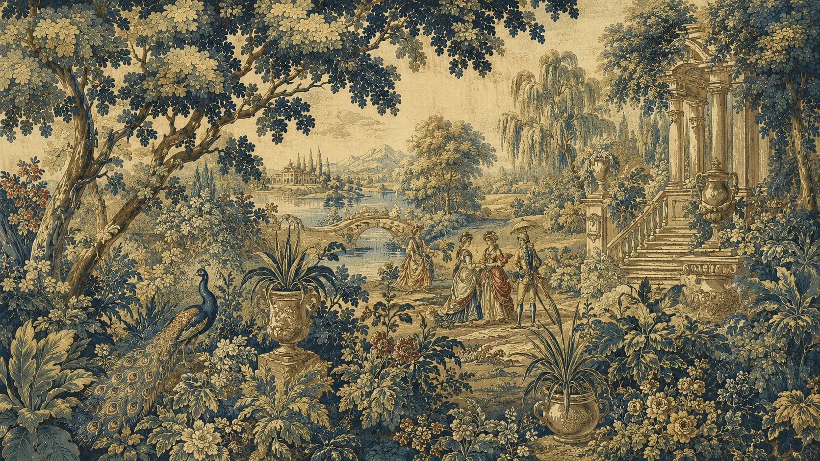 Aubusson Garden Peacock