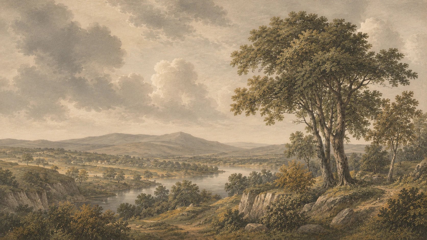Pastorales Flusspanorama