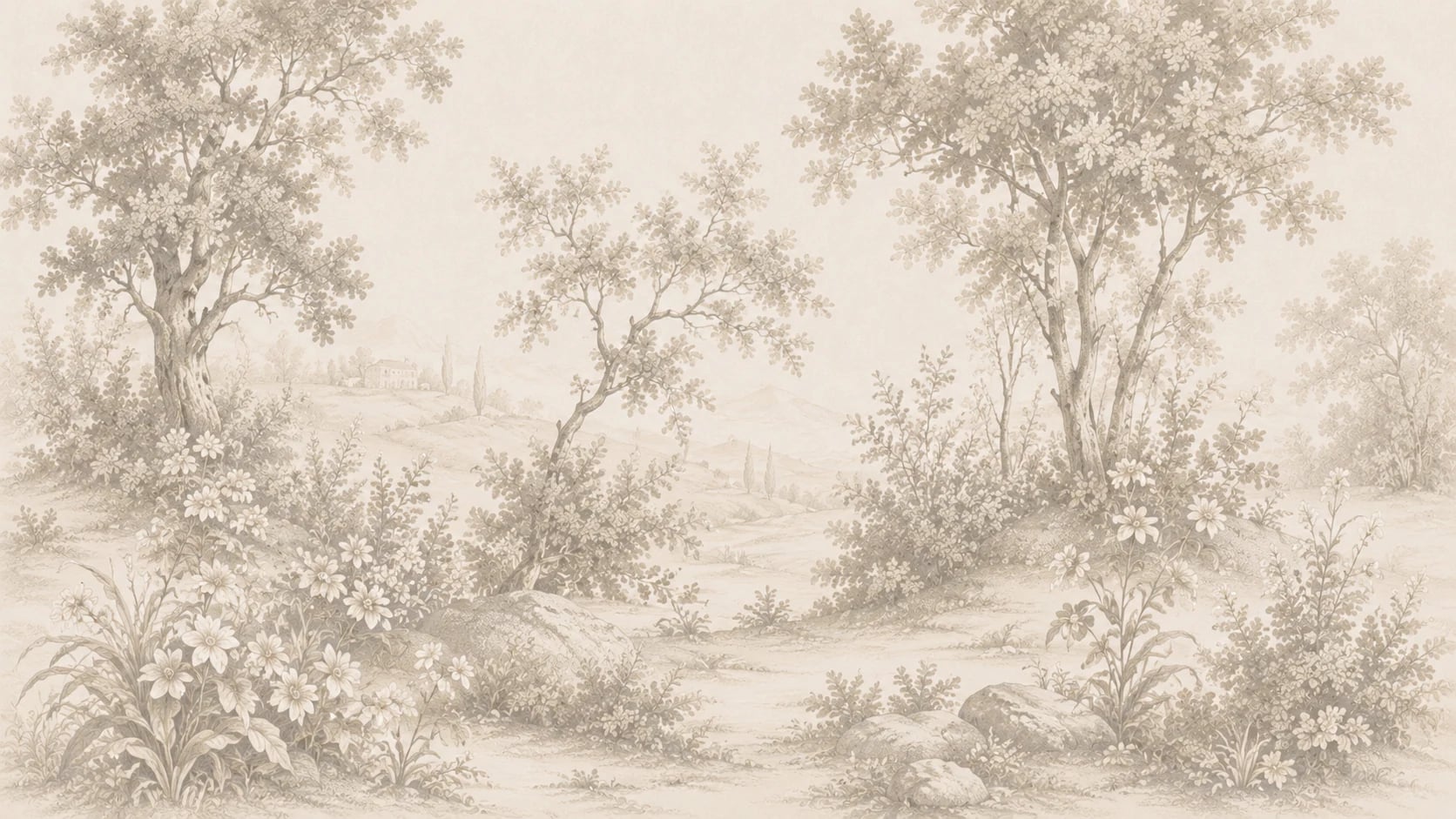 Bucolic Meadow Sketch