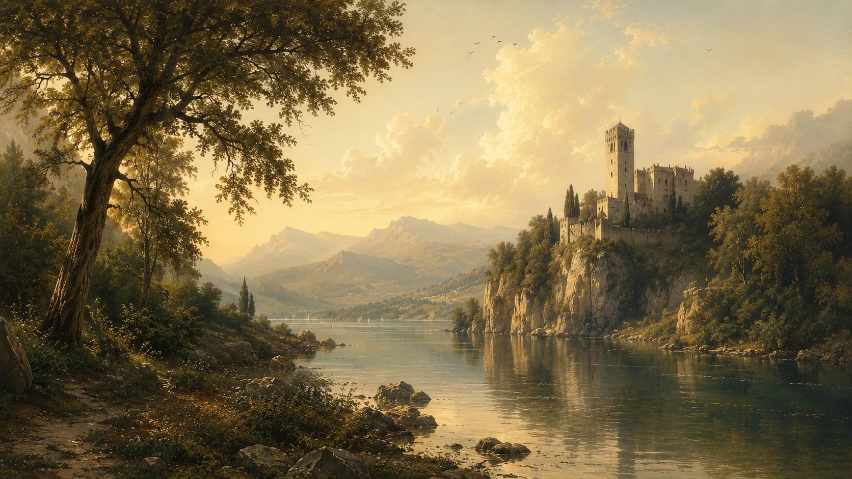 Cliffside Castle Lake