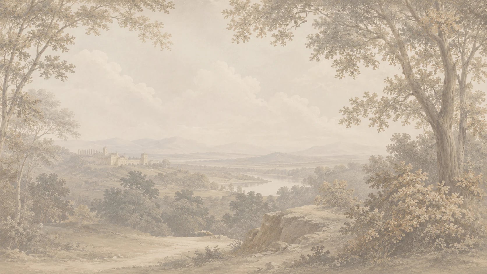 Pastoral Castle Vista