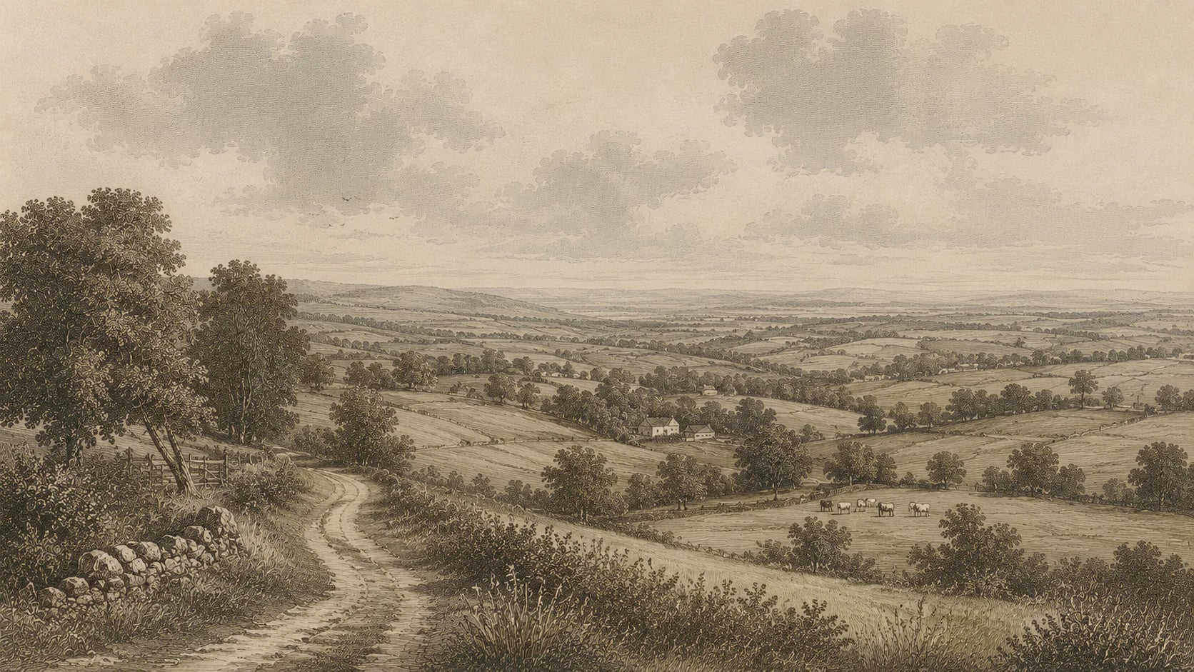 Chemin de la vallée pastorale