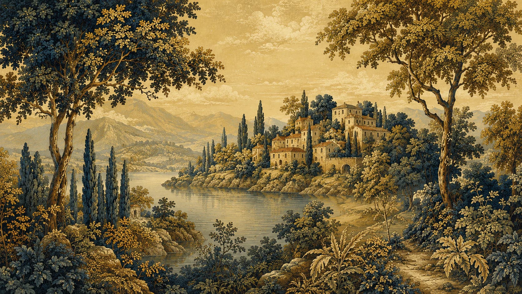 Toskanische Seetapisserie