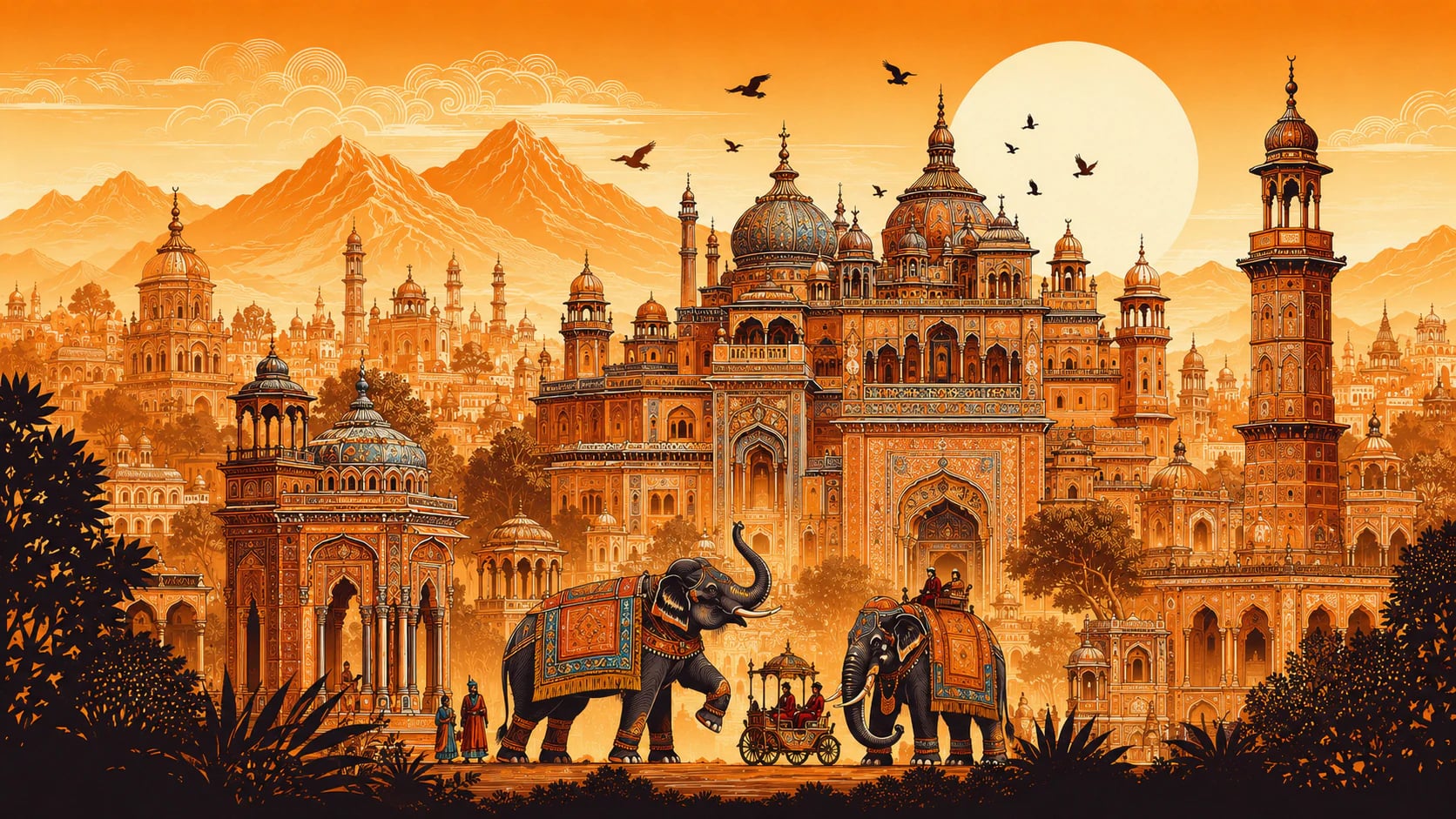 Mughal Palace Procession