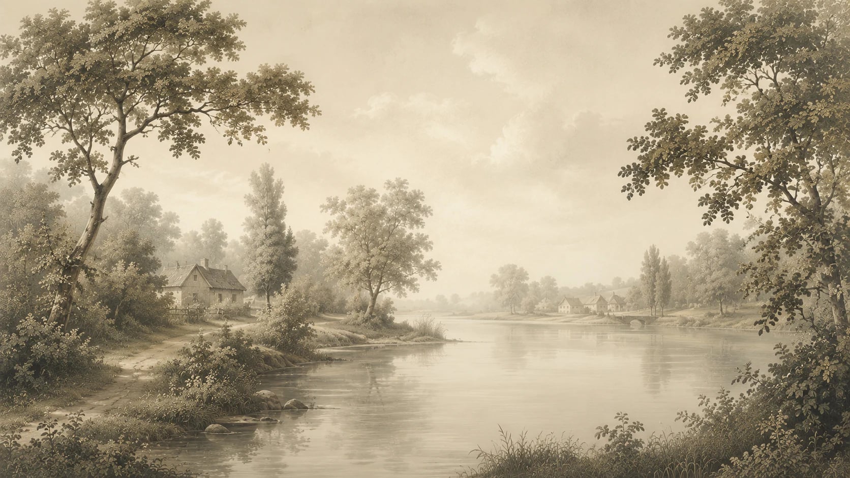 Sepia Riverside Cottage