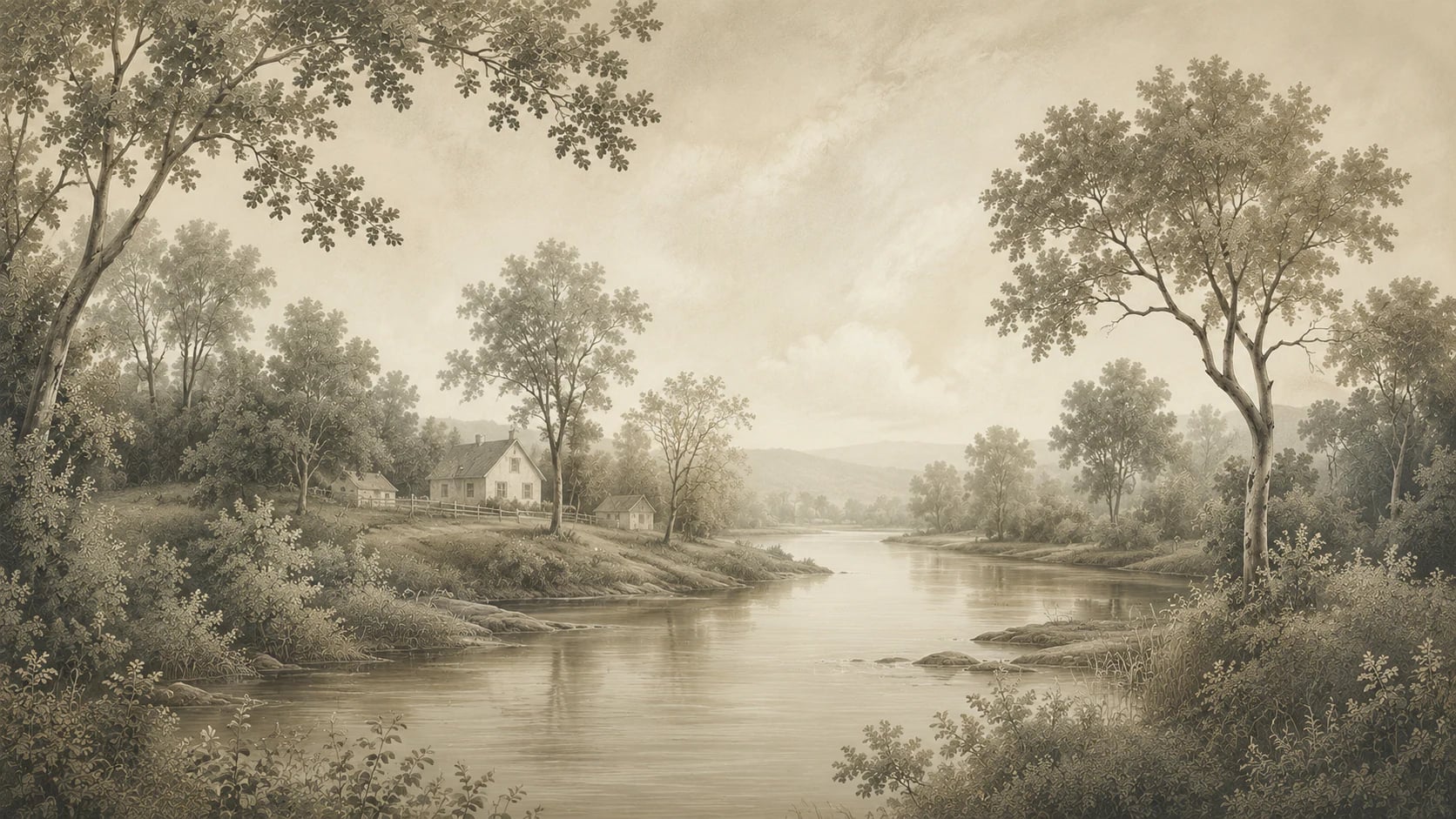 Pastorale au cottage fluvial