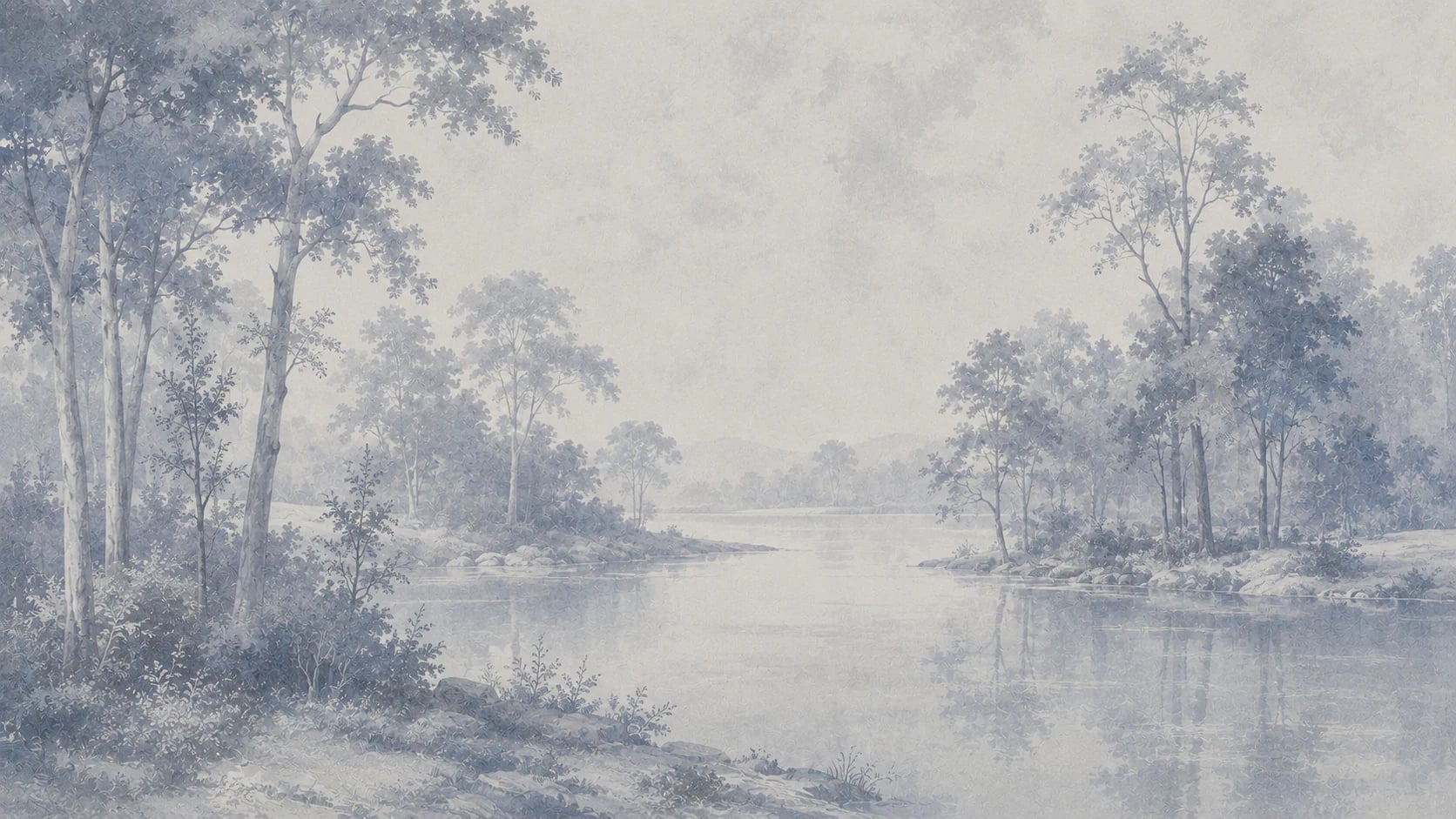 Misty Lake Toile