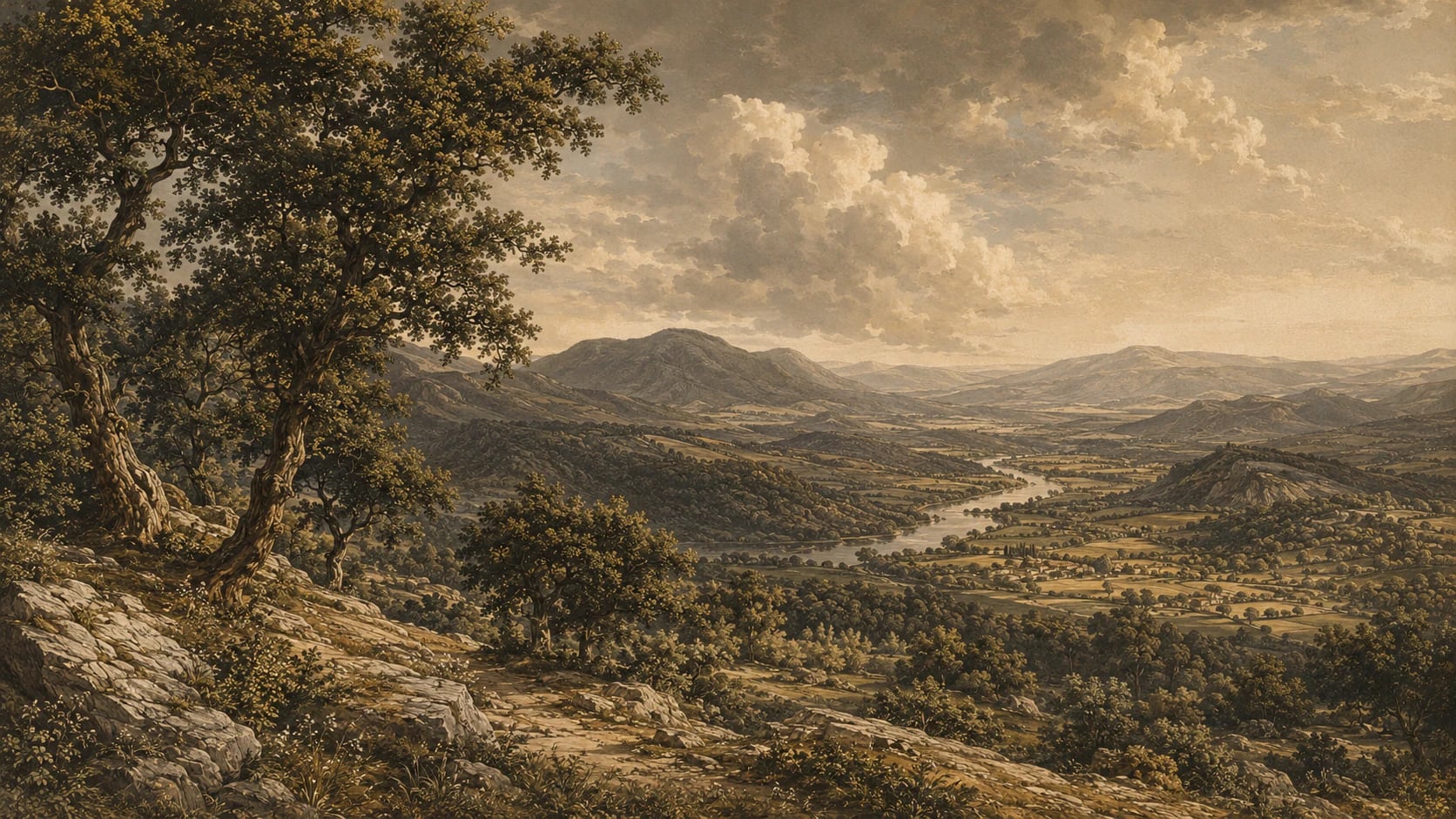 Panorámica del valle fluvial