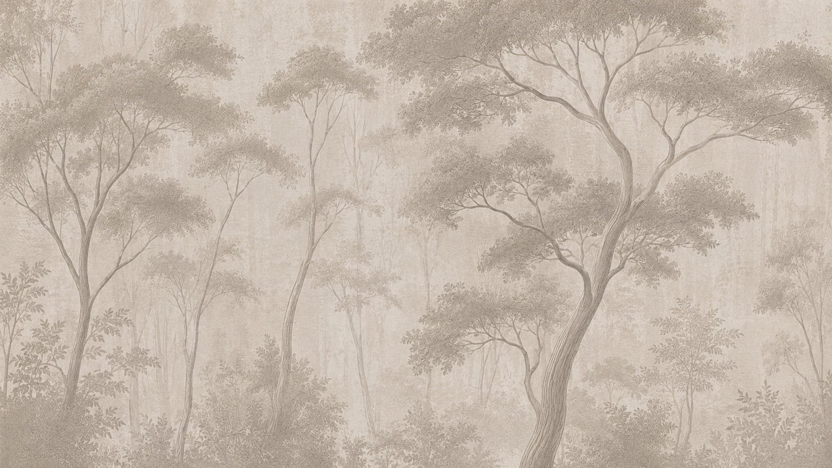 Canopée des bois sépia