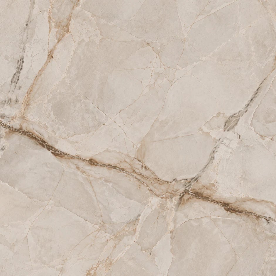 Close-up of the Crema Vein Marble artwork at printed scale