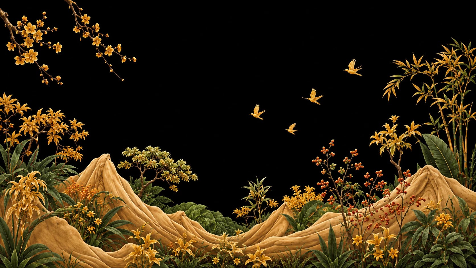 Golden Chinoiserie Valley