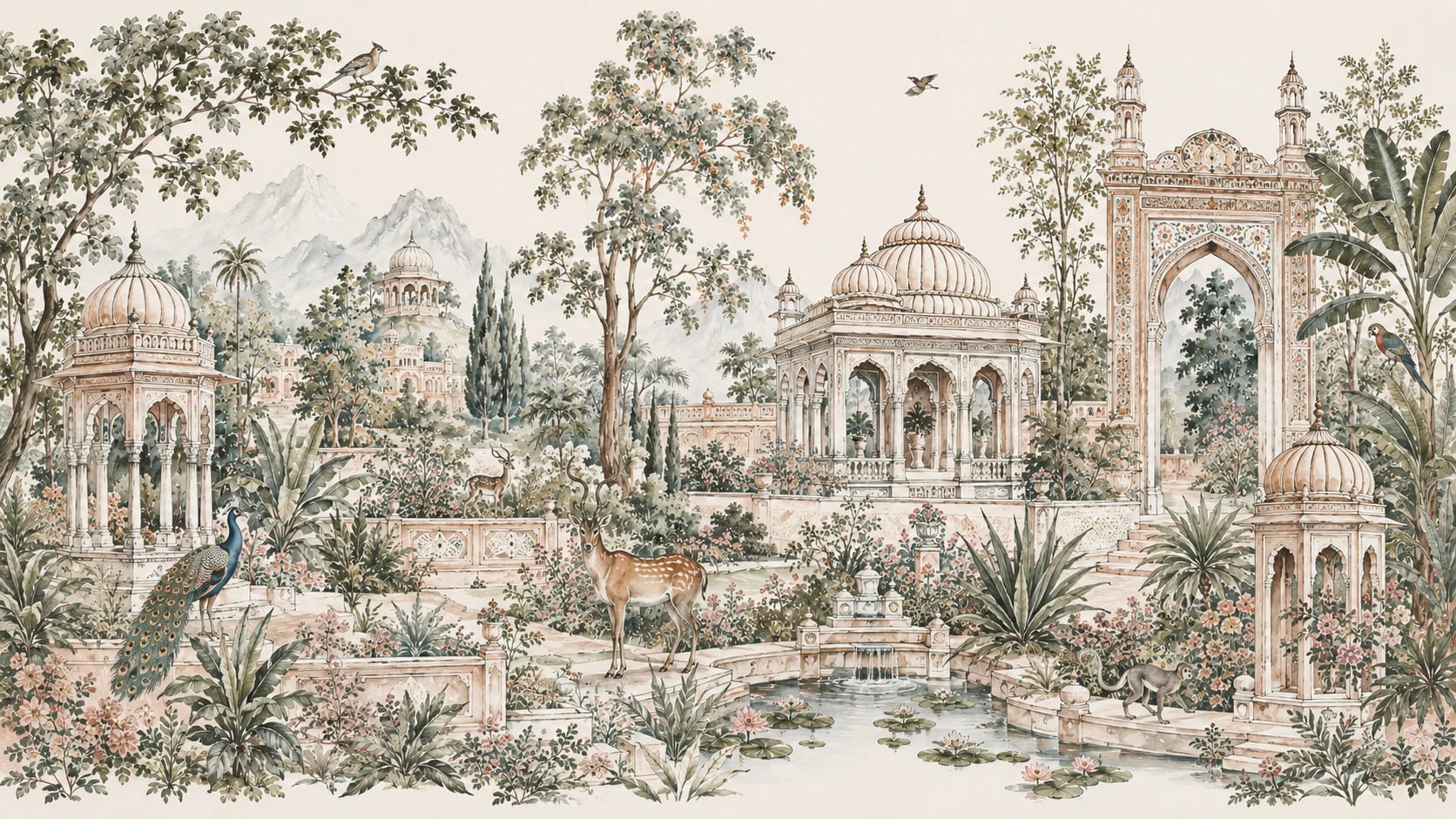 Mughal Palace Garden