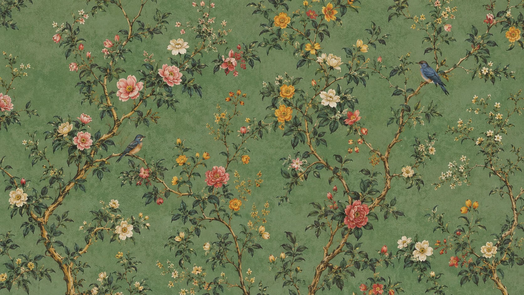 Chinoiserie-Singvogelzweig
