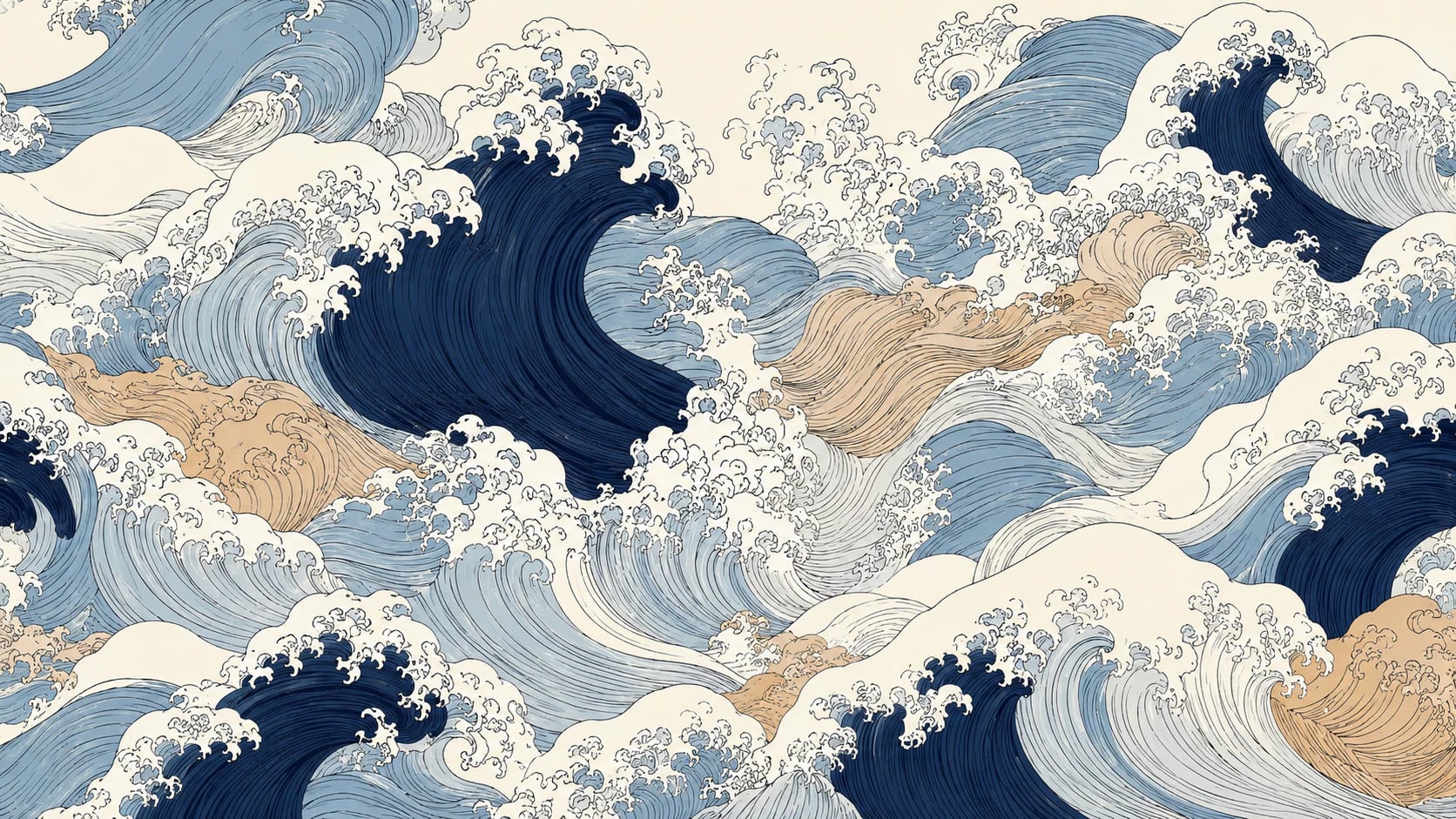 Vagues écumantes