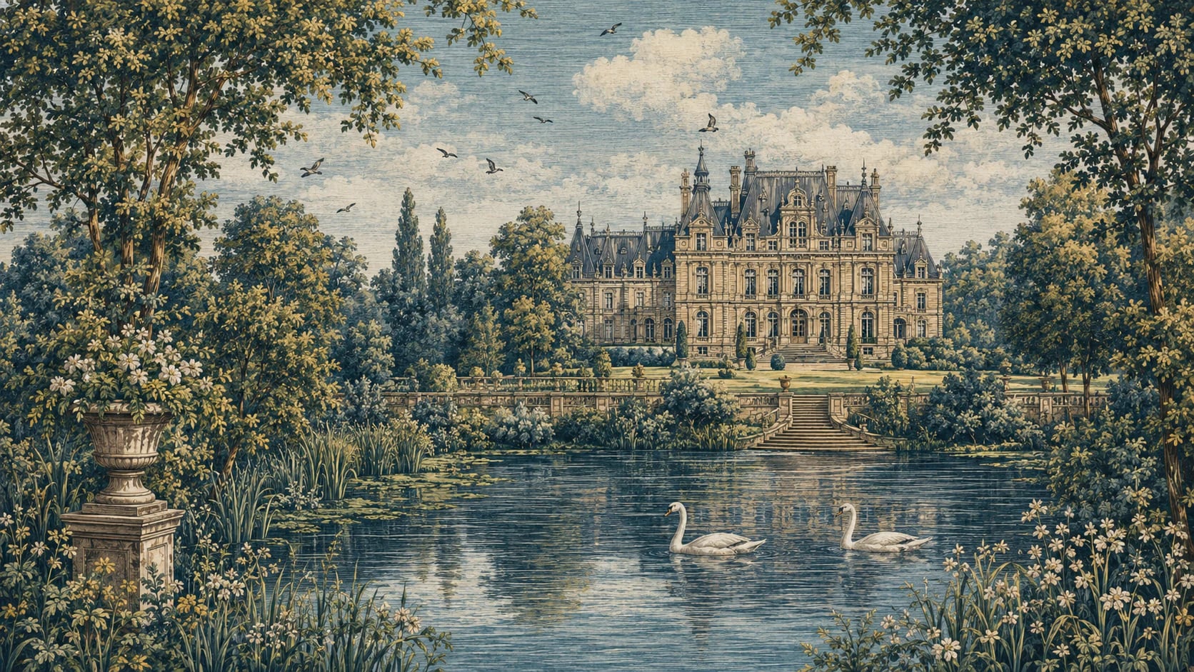 Tapisserie du lac aux cygnes