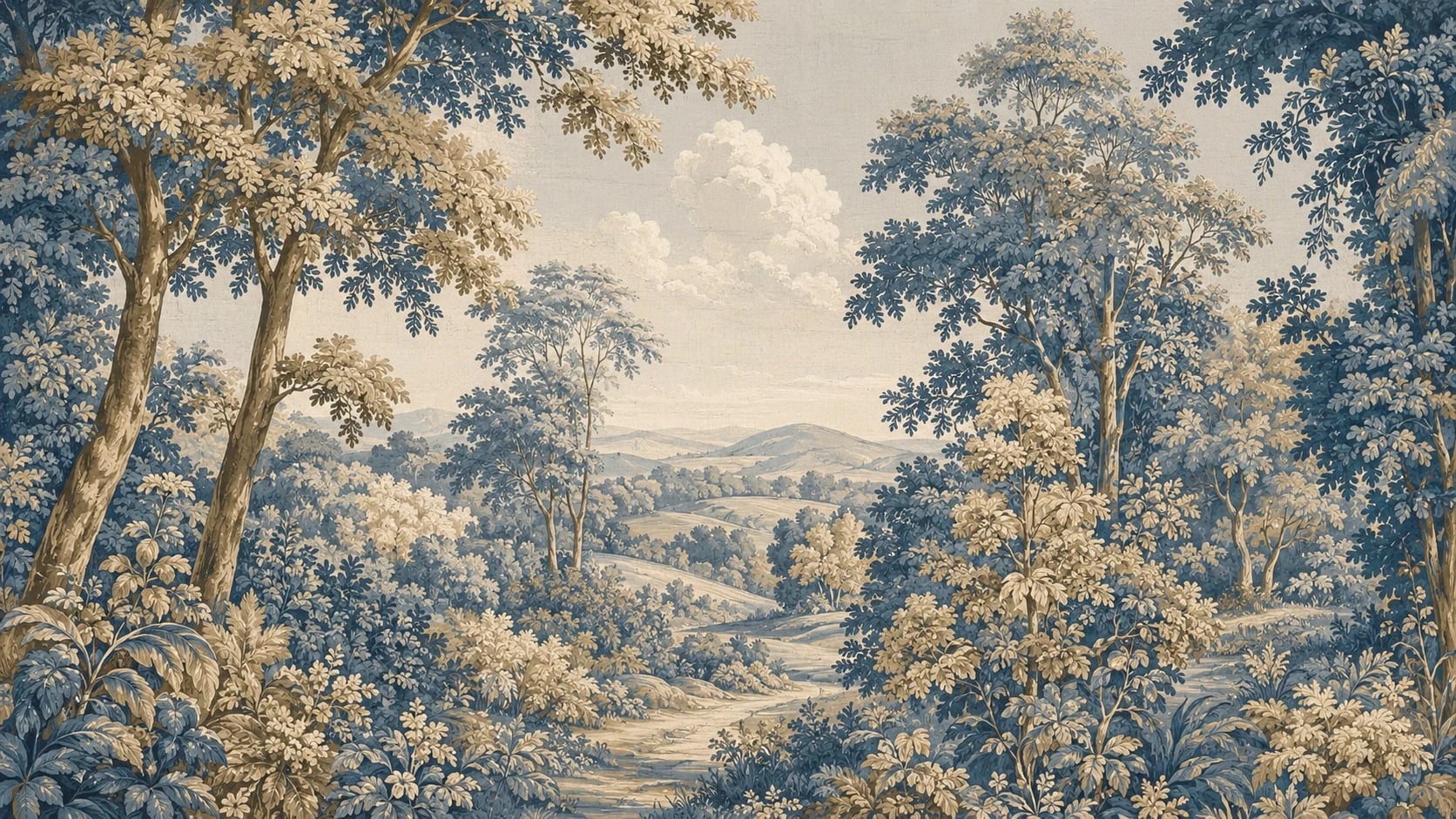 Panorama en tapisserie de verdure