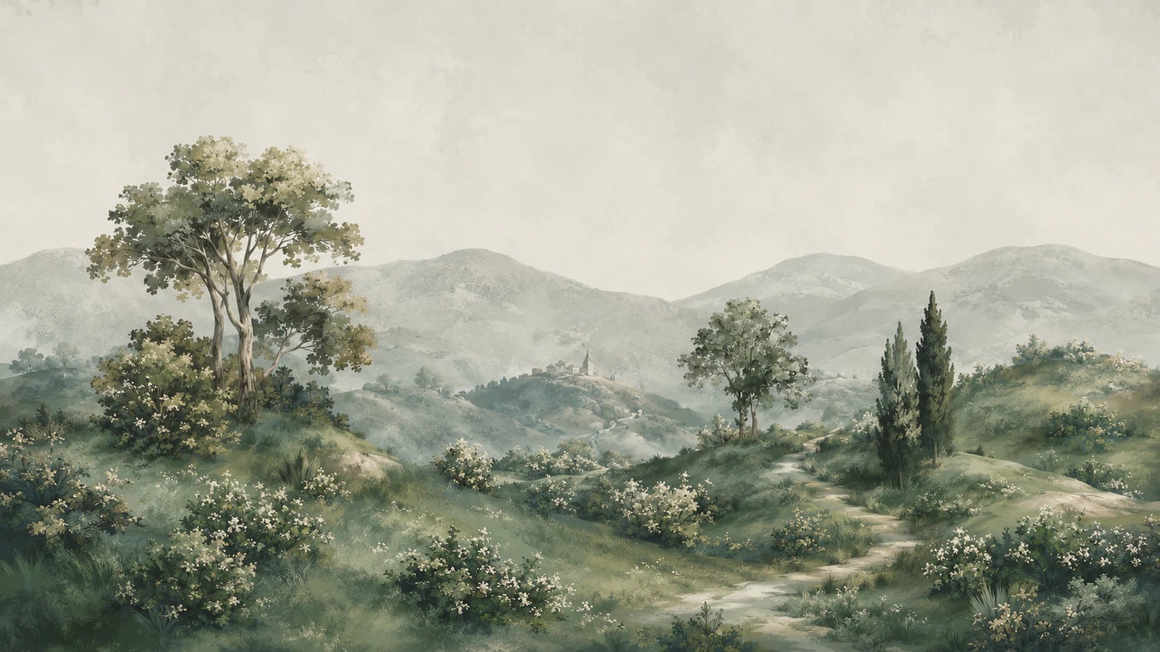 Vue sur les collines toscanes