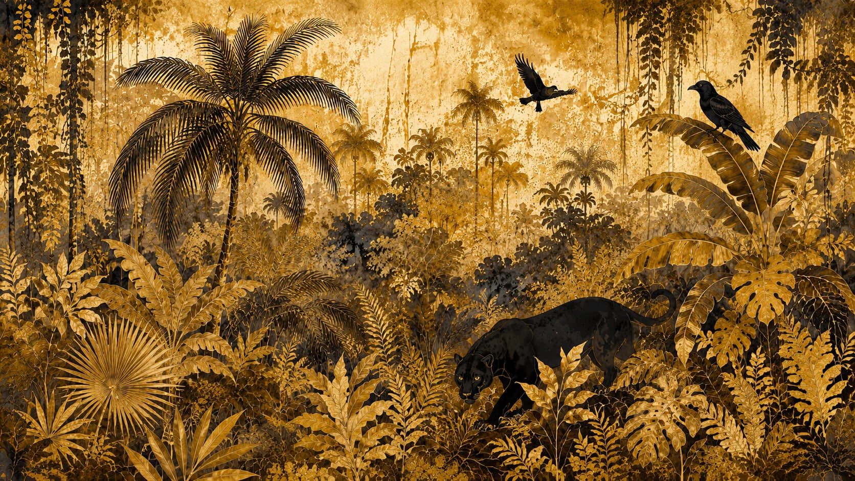 Jungle à la panthère d'or