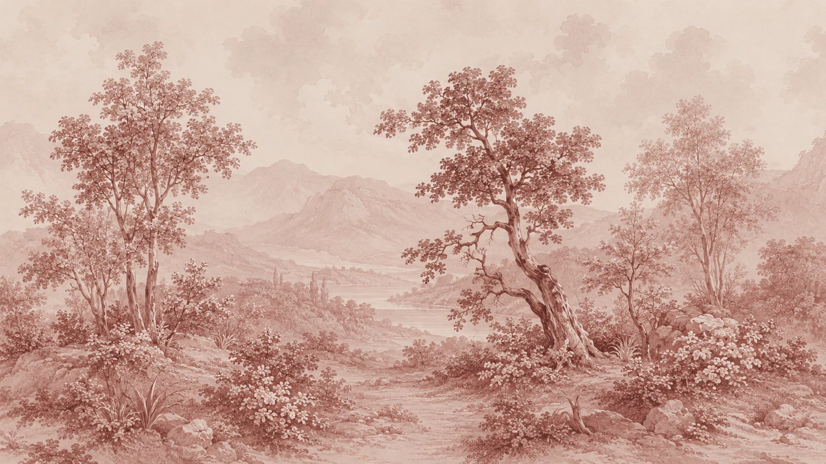 Toile Vallée de palissandre