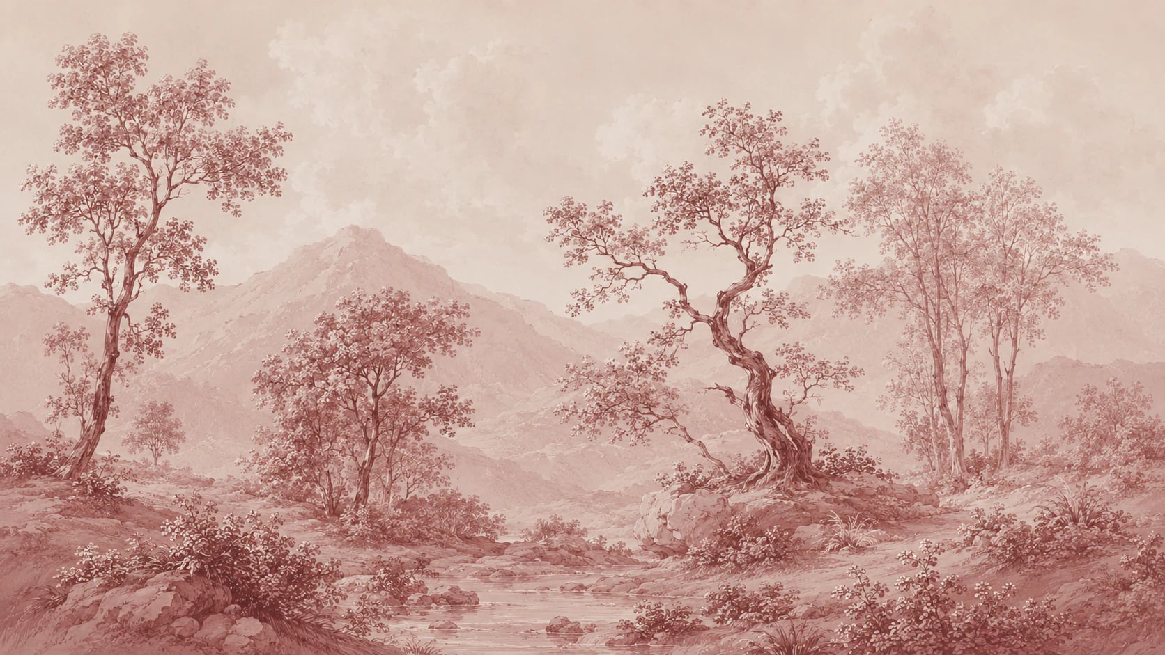 Rose Toile Mountain Vista