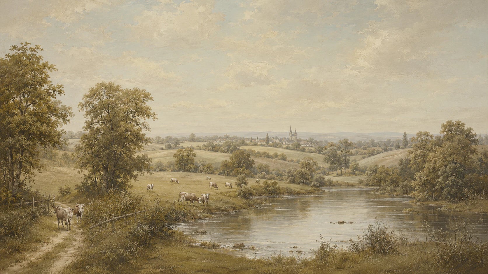 Pastoral River Meadow