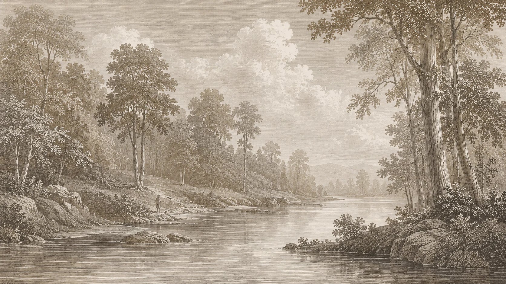 Gravure de berge
