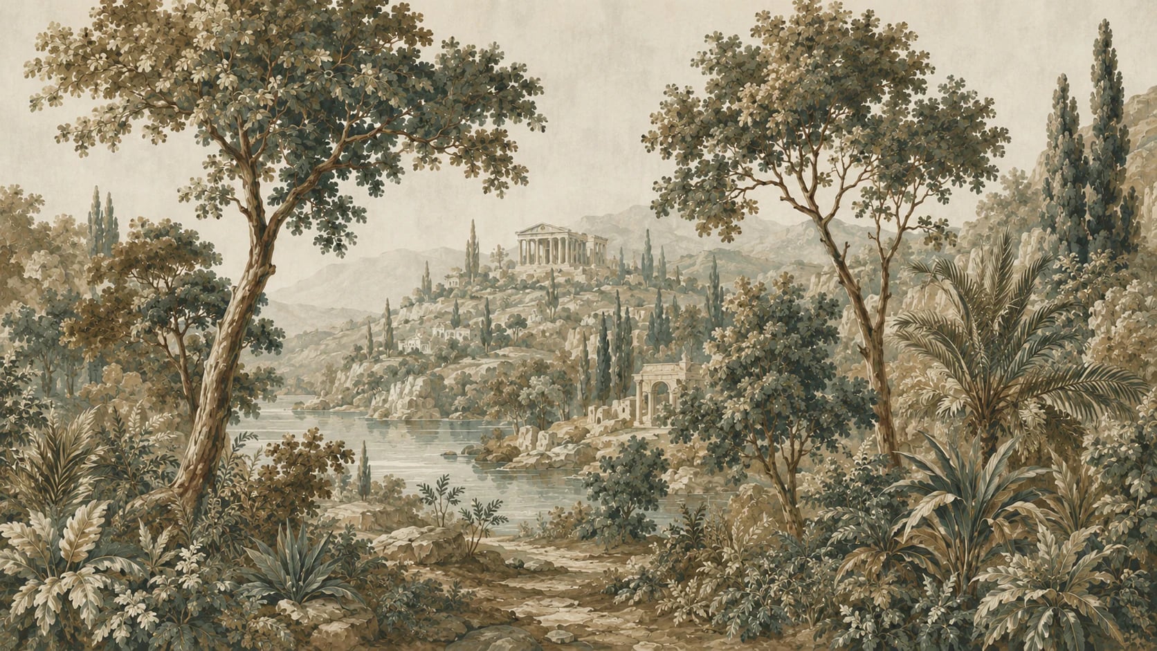 Vistas del templo clásico