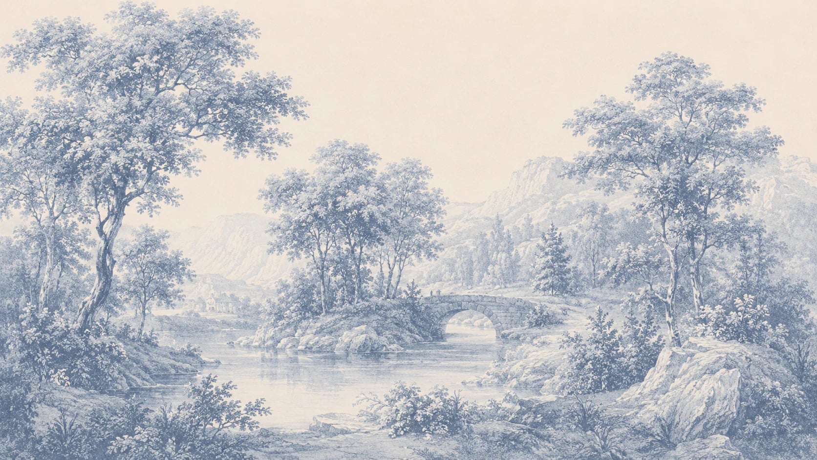 Pont de pierre voûté