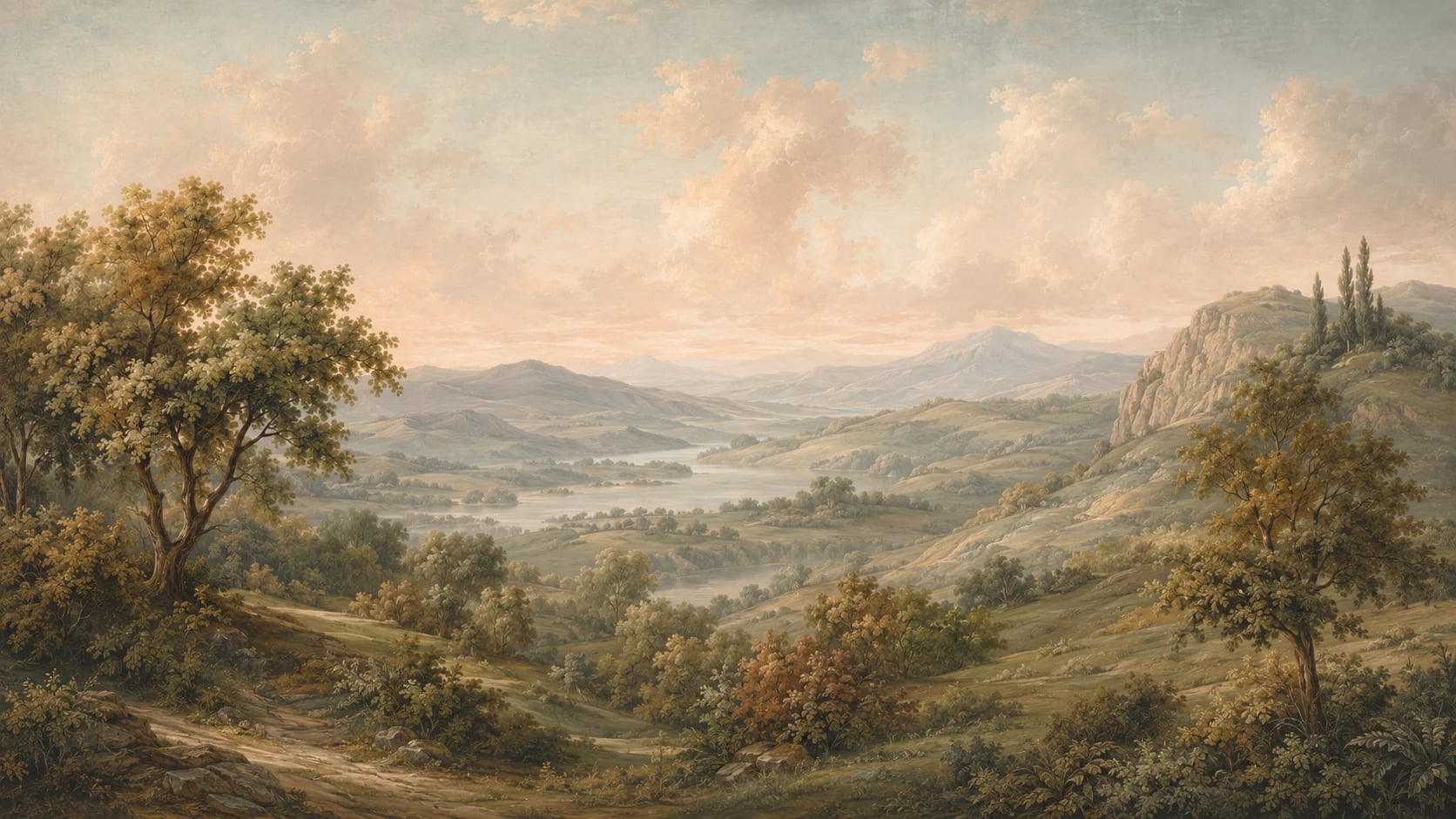 Pastoral River Valley