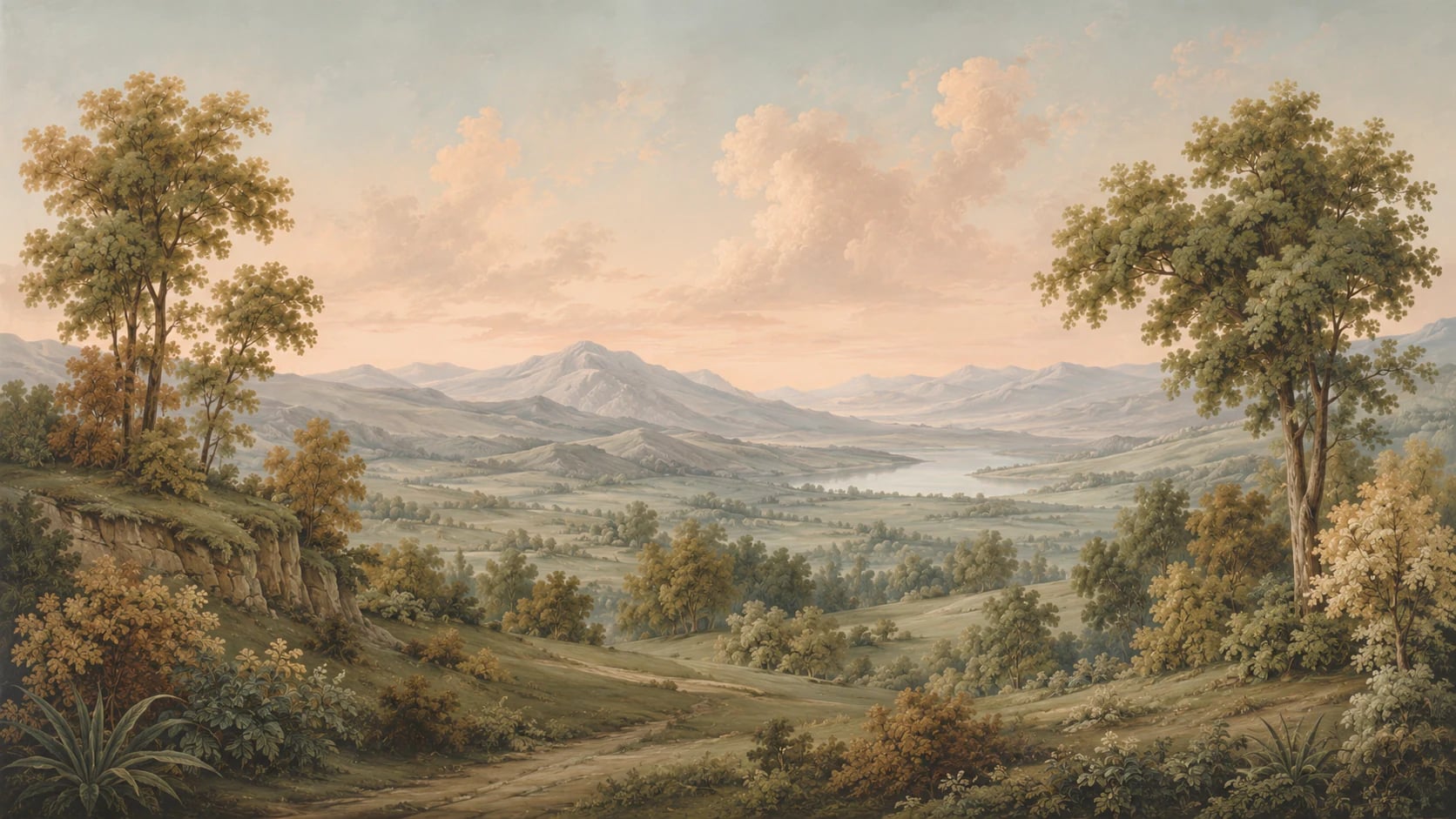Vue sur la vallée pastorale