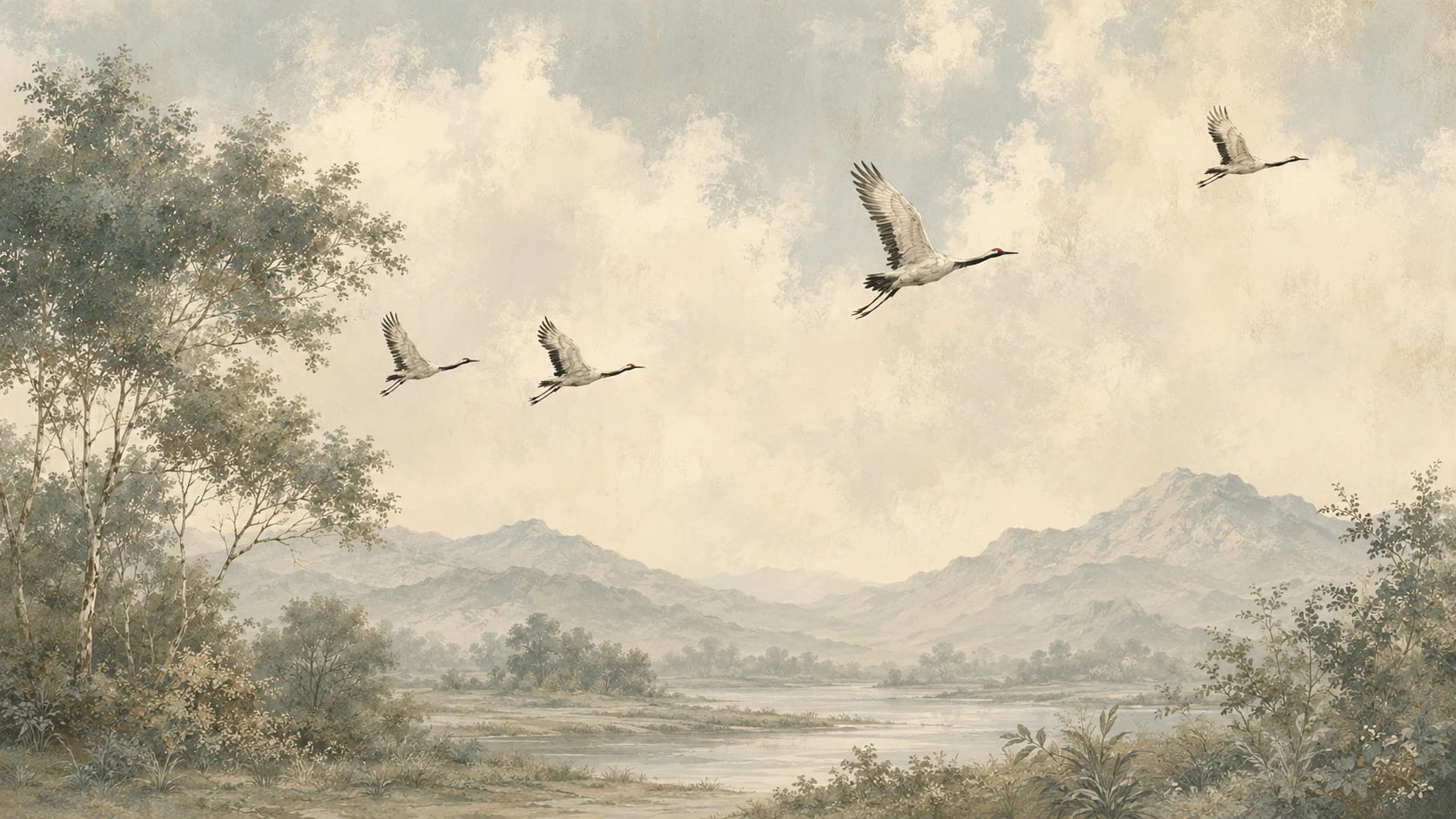 Tal der fliegenden Kraniche