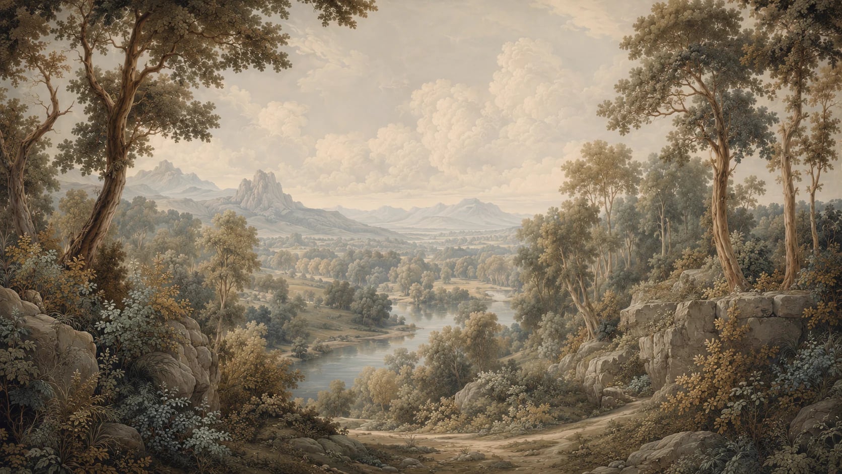 Valle fluvial pastoral