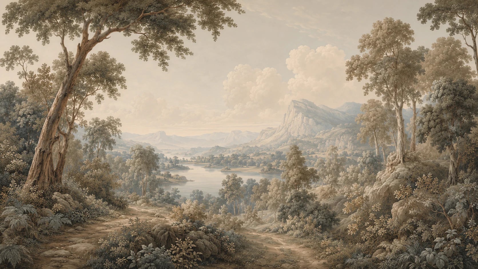 Pastoral Lake Valley