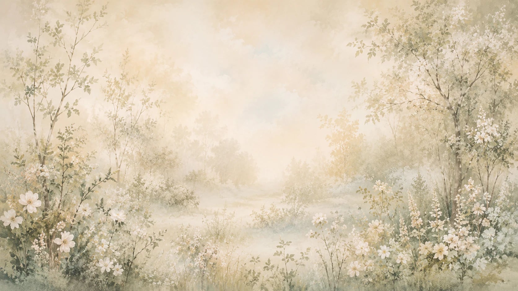 Misty Wildflower Glade