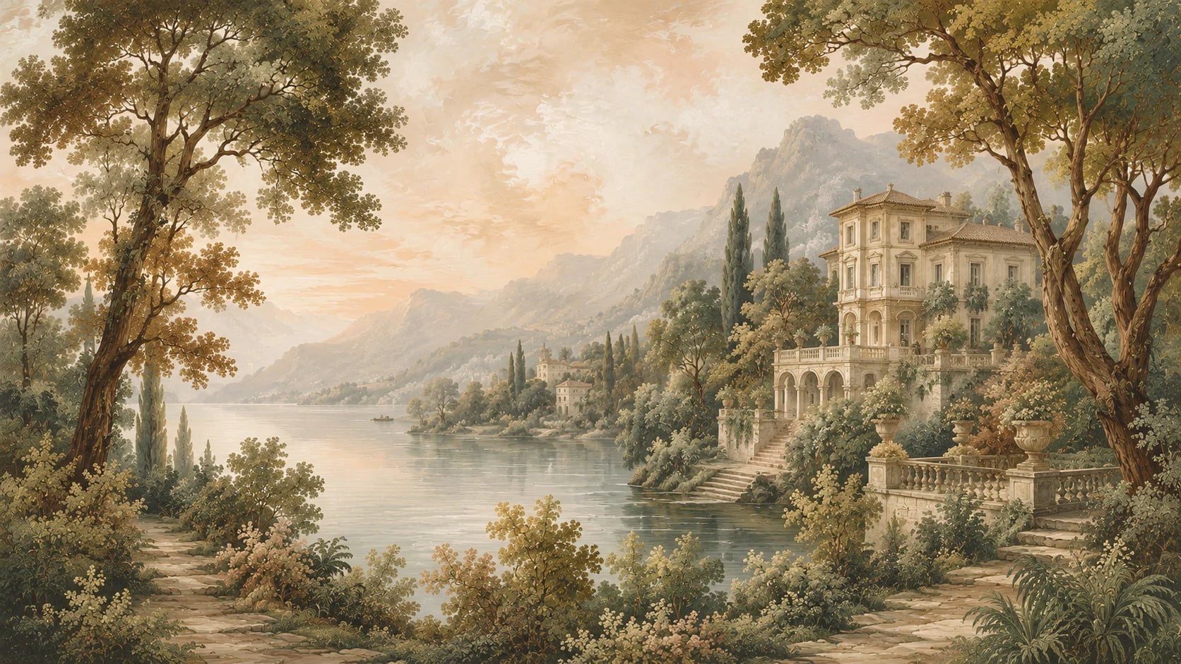 Villa italienne au bord du lac