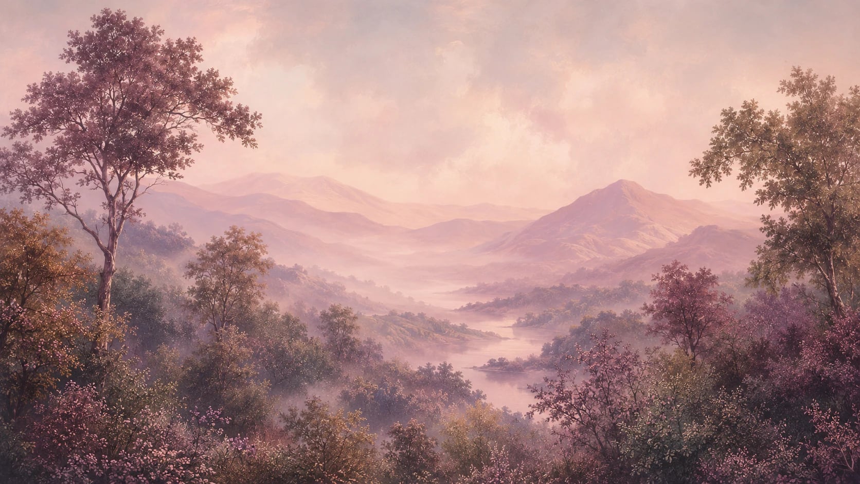 Nebeltal in Mauve