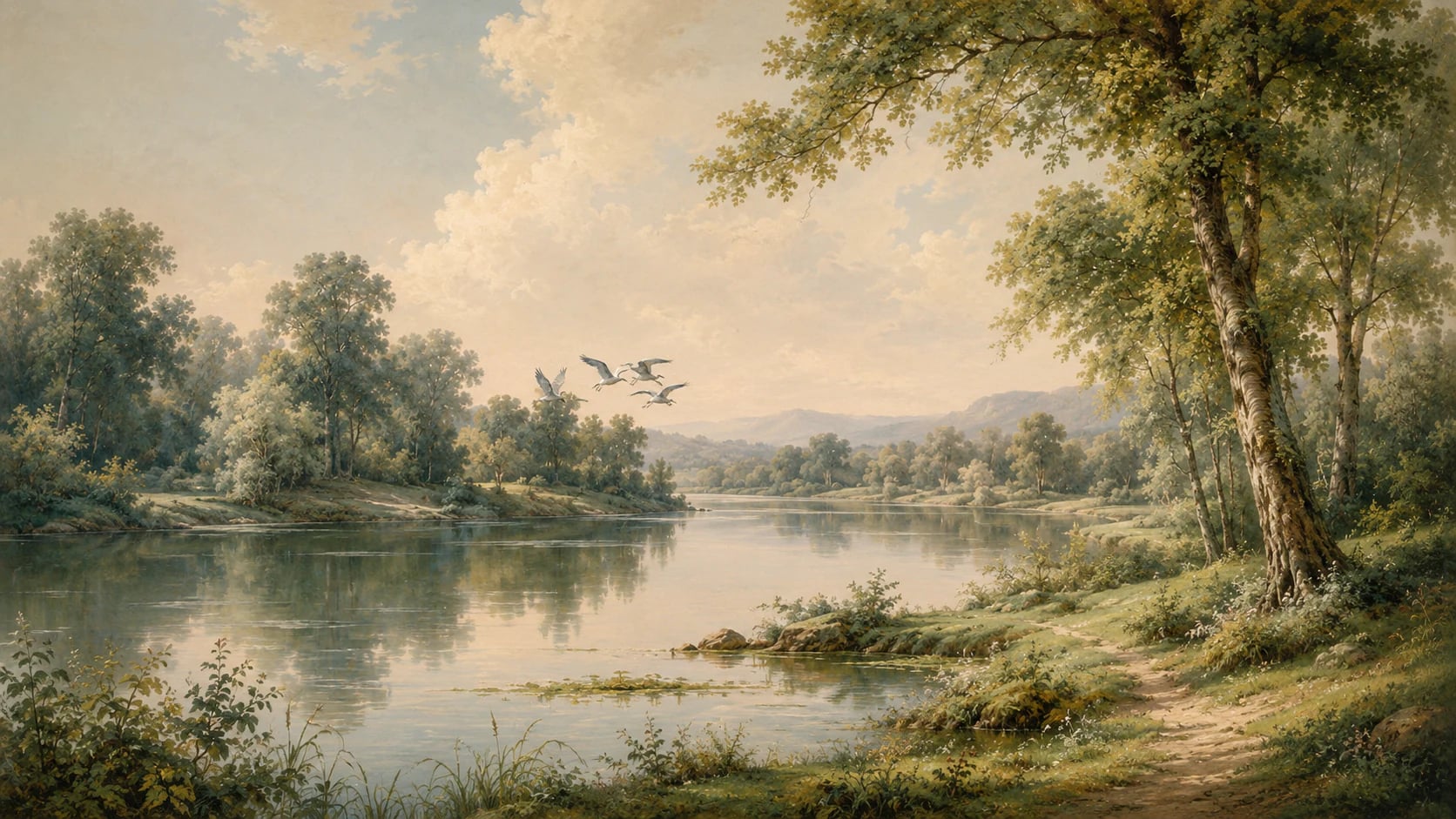Pastoral River Flight