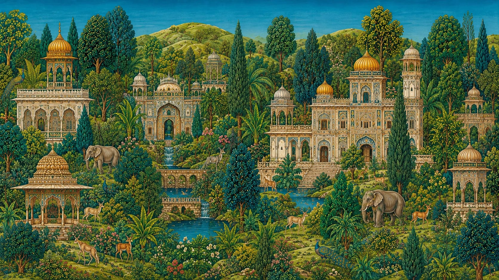Jardín del palacio mogol