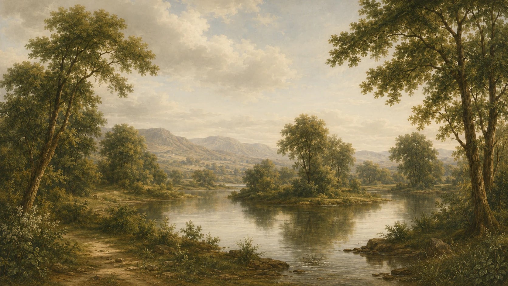 Pastoral River Valley