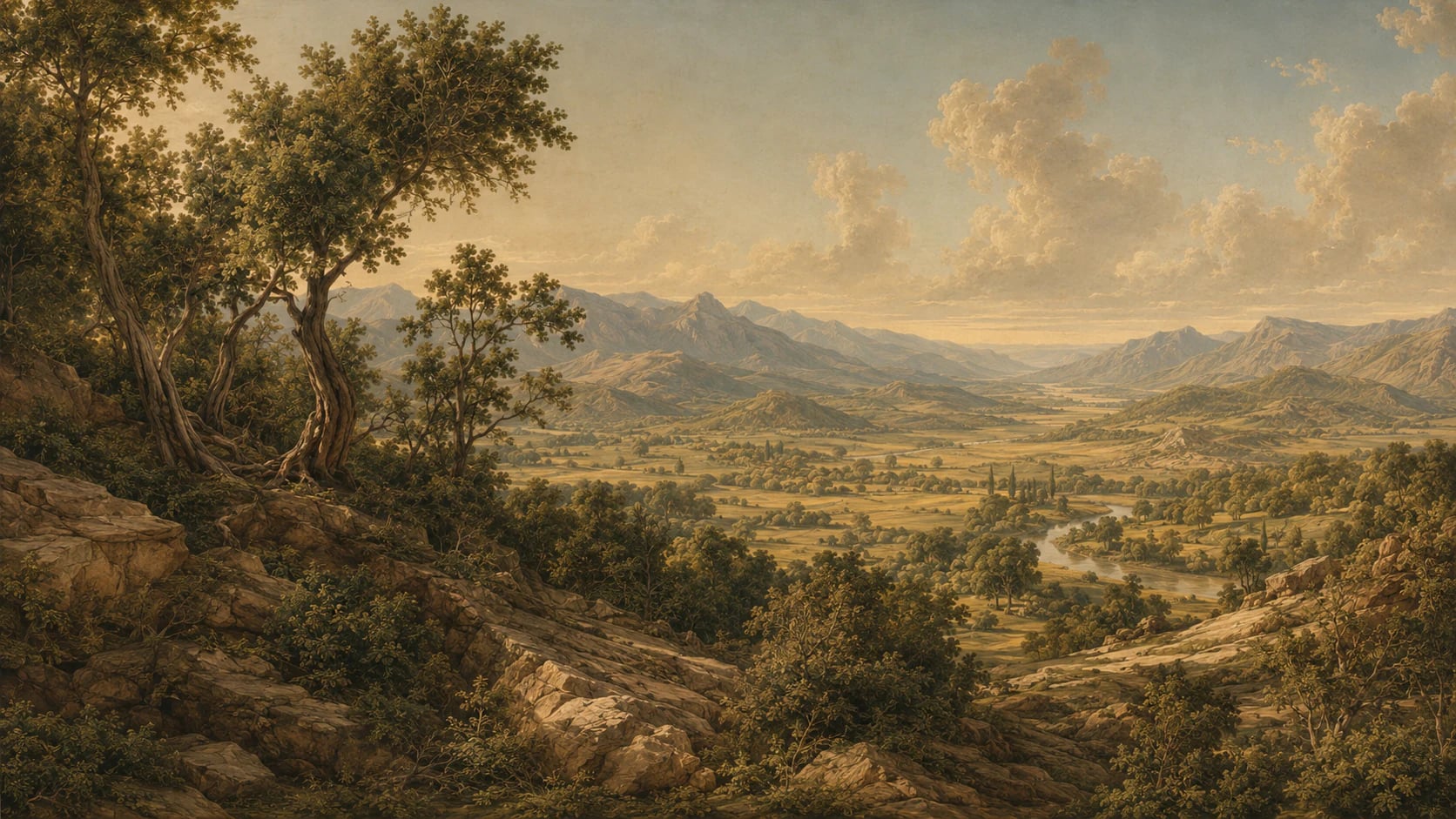 Pastoral River Valley