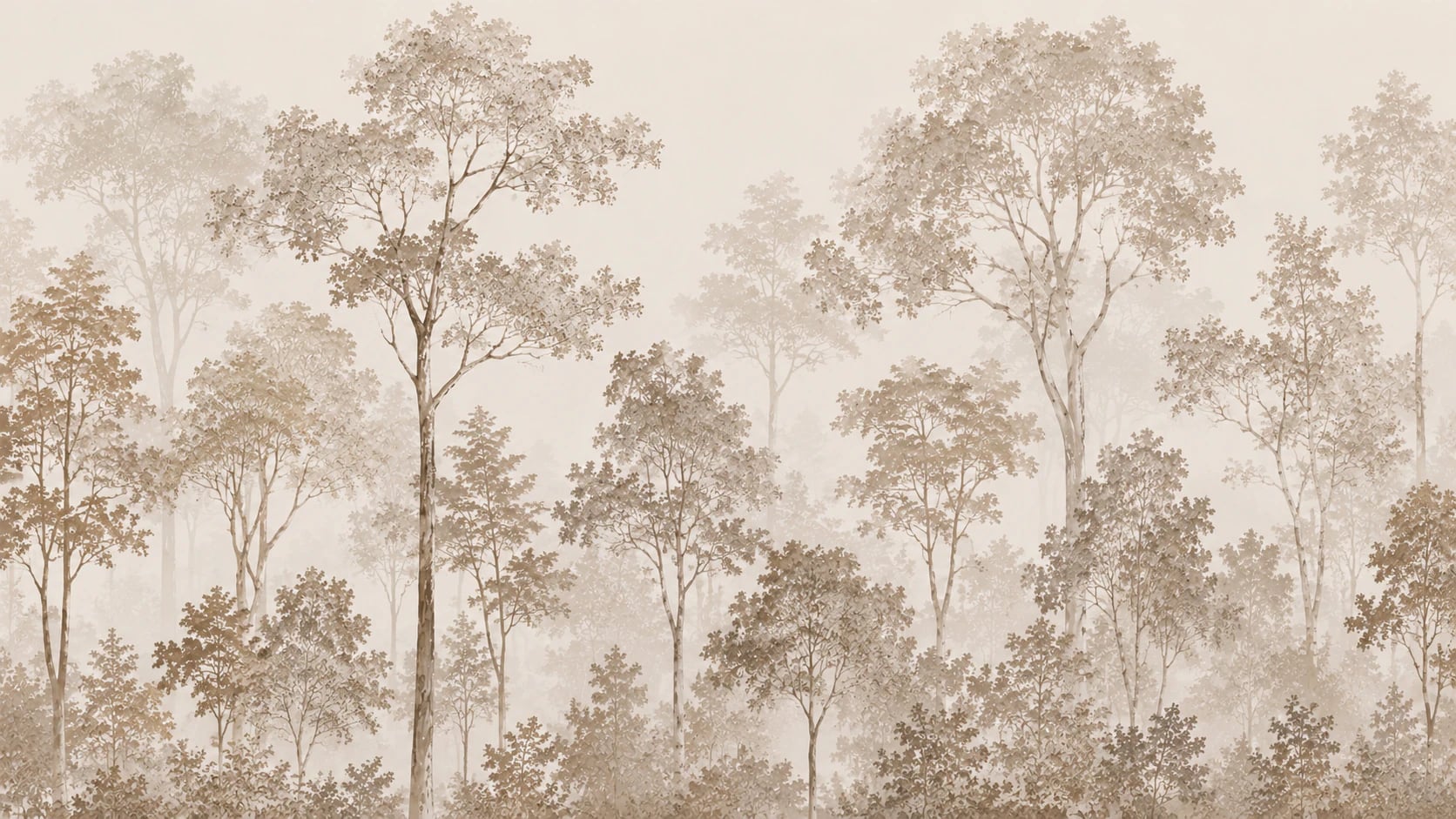 Bosquet boisé en sépia