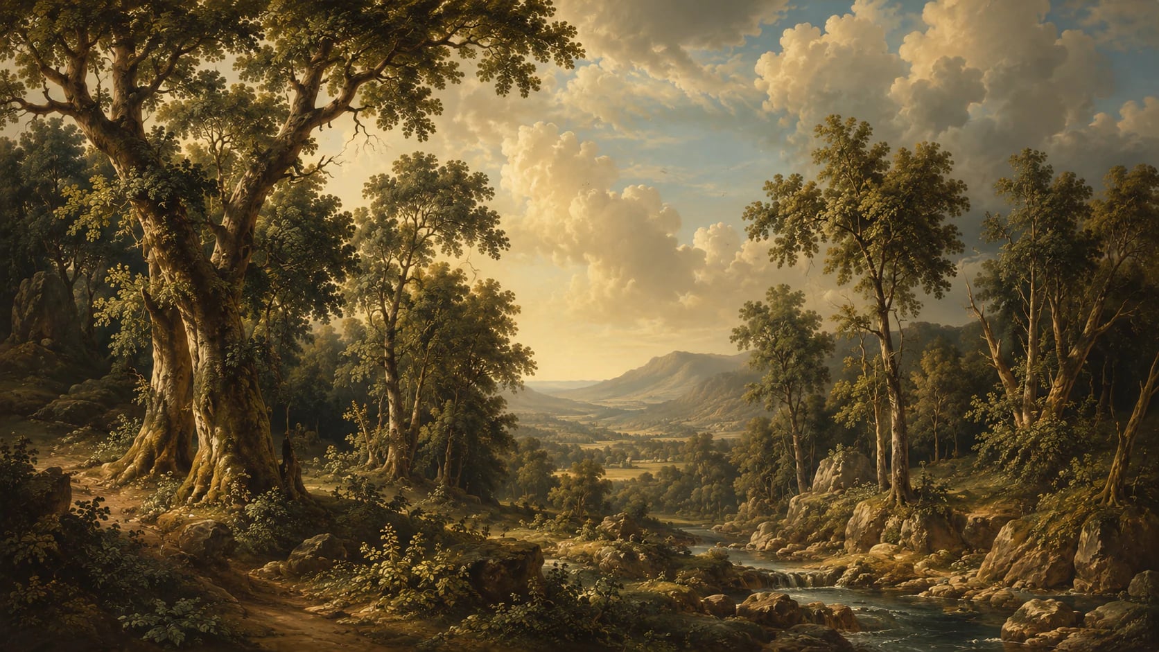 Pastoral River Valley